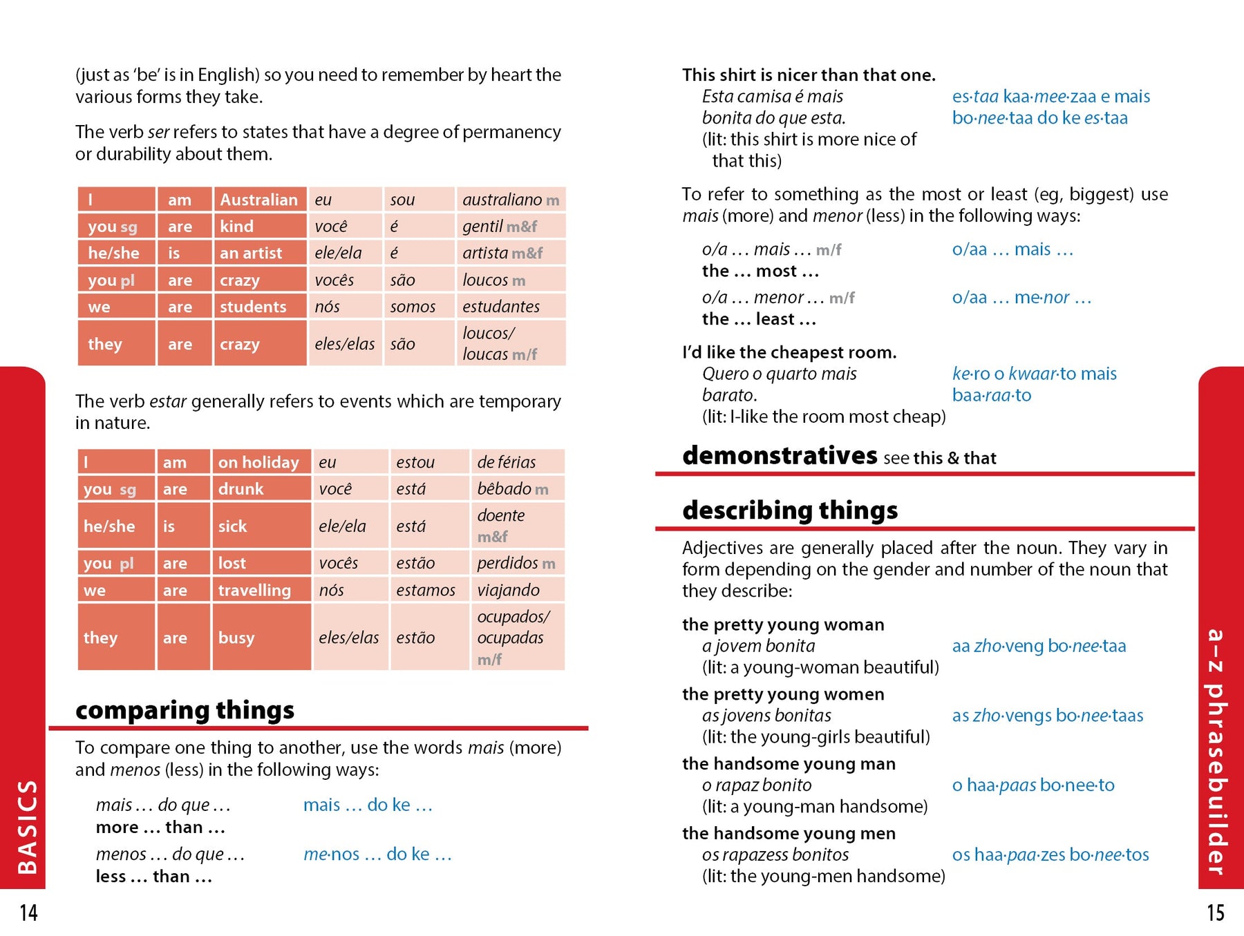 Brazilian Portuguese Phrasebook & Dictionary - Book